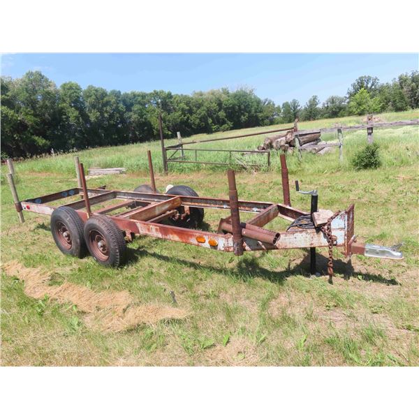 Bumper Hitch 16' Tandem Firewood Trailer Tires 17.50/15