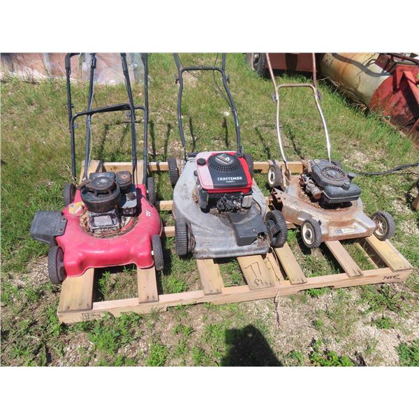 3 Gas Push Mowers - Not Running