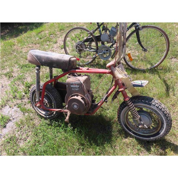 Vintage Mini Bike with 5 HP Briggs&Straton