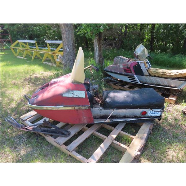 1972 Rupp Snowmobile Complete Not Running