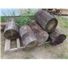 Image 1 : (6) Wood Logs 18'' Wide x 30-38'' Long 