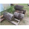 Image 2 : (6) Wood Logs 18'' Wide x 30-38'' Long 