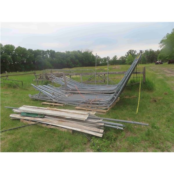 Greenhouse Galvanized Metal Frame 34' Wide x 48' Long