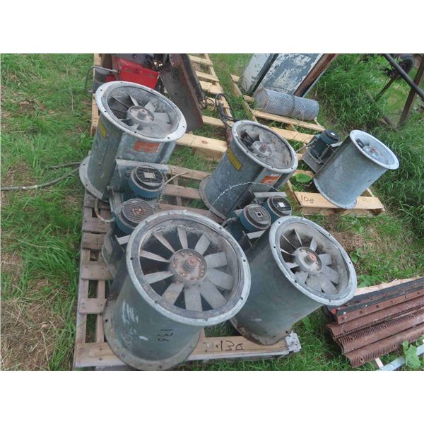 7 Electric 14'' Air Vent Grain Dryers 