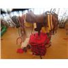 Image 1 : Western Saddle and Bridle , Horse Winter Blanket, Leg