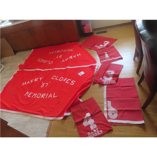 5 Horse Racing Blankets with Names ; MB Days,