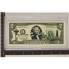 Image 1 : 2003-A US $2 FRN WITH WASHINGTON OVERLAY. CRISP