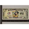 Image 1 : 2009 DISNEY $1 COLORIZED CRISP UNC BILL "MICKEY