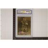 Image 1 : 23K GOLD FOIL FLEER ULTRA TOM BRADY ROOKIE HOLO-