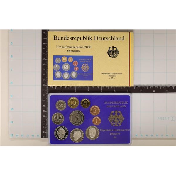 2000 GERMAN 10 COIN PROOF SET IN ORIGINAL MINT