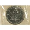 Image 1 : 1990 CANADA SILVER $5 MAPLE LEAF. BRILLIANT UNC