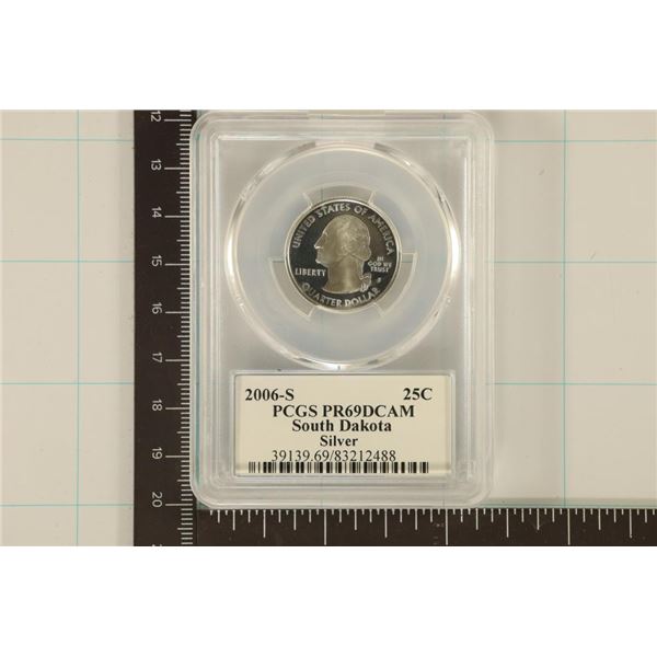 2006-S SILVER SOUTH DAKOTA QUARTER PCGS PR69