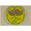 Image 1 : $2.50 CARSON VALLEY INN CASINO CHIP. MINDEN, NV.