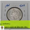Image 2 : 1961 SILVER 50 CENT COIN