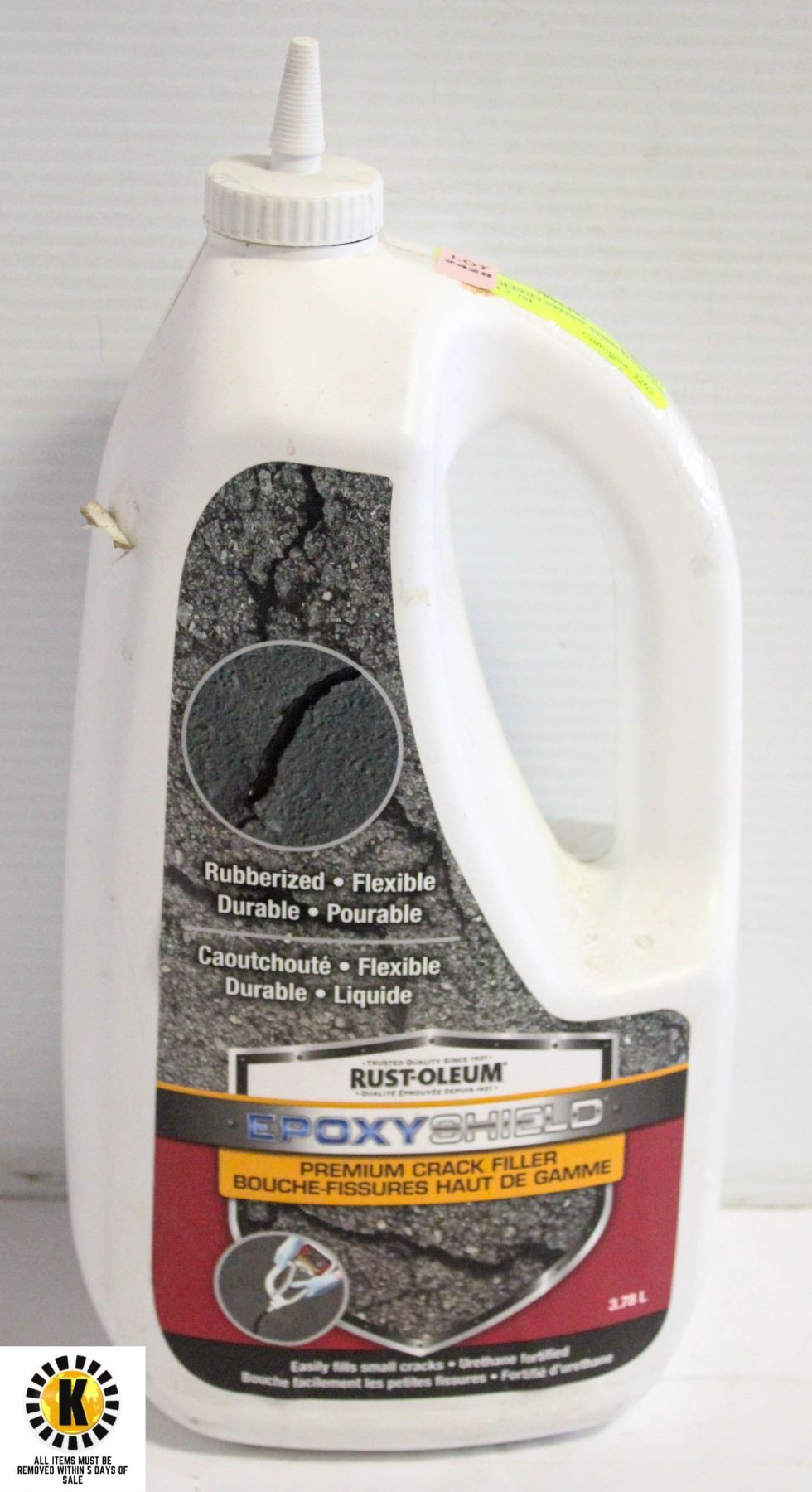 RUSTOLEUM EPOXY SHEILD CRACK FILLER 3.78L