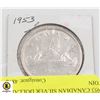 Image 1 : 1953 CANADIAN SILVER DOLLAR COIN
