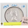 Image 2 : 1953 CANADIAN SILVER DOLLAR COIN