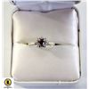 Image 1 : 14KT WHITE GOLD RUBY & DIAMOND RING SIZE 5