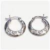 Image 1 : S357-106 SILVER CZ EARRINGS