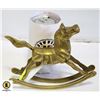 Image 1 : BRASS ROCKING HORSE 7X6"