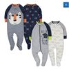 Image 1 : NEW GERBER BABY BOYS 4 PACK SLEEP 'N PLAY FOOTIE