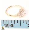 LADIES SNOWFLAKE DESIGN RING WITH 6.35 MM CENTER