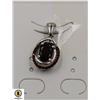 Image 1 : #105-DARK RED GARNET PENDANT