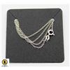 #50-STERLING SILVER NECKLACE  18"/2PCS