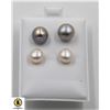 Image 1 : #72-NATURAL AKUYA PEARL EARRINGS 2 PAIRS