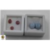 Image 1 : #224-UNHEATED BLUE OPAL 6.0CT & RED RUBY 2.40CT