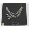 #40-STERLING SILVER NECKLACE  18"/2PCS