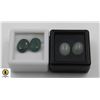 Image 1 : #227-AQUARMARINE 7.05CT& GREEN EMERALD 6.60CT