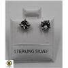 Image 1 : #258-AQUARMARINE STUD EARRINGS