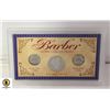 Image 1 : "BARBER" COIN COLLECTION ALL COIN 90% SILVER
