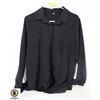Image 1 : MENS LARGE BUTTON UP BLACK DRESS SHIRT