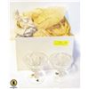 Image 1 : LOT 8 ESTATE PINWHEEL FOOTED NAPPIES LEAD CRYSTAL