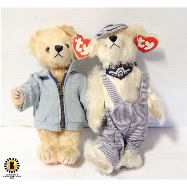 2 TY BEARS ATTIC TREASURES WITH TAGS