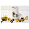 Image 1 : 2 JOHN DEERE DIECAST- ROAD GRADER+BACK