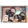 Image 1 : FLAT OF 10 PAIRS OF WIRED HEADPHONES