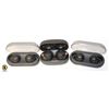 Image 1 : LOT OF 3 SONY WIRELESS EARBUDS IN CHARGE CASES