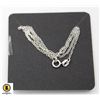 Image 1 : #45-STERLING SILVER NECKLACE  18"/2PCS