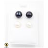 Image 1 : #68-NATURAL AKUYA PEARL EARRINGS 2 PAIRS