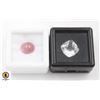 Image 1 : #210-UNHEATED WHITE TOPAZ  4.65CT & RUBY 3.90CT