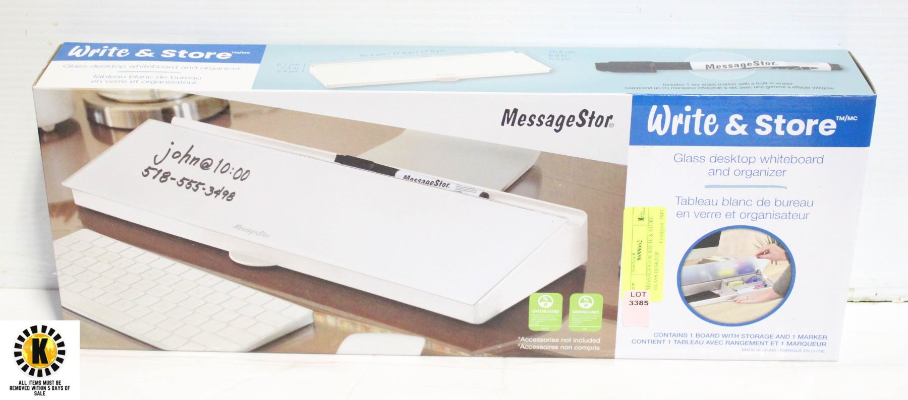 MESSAGESTOR WRITE & STORE GLASS DESKTOP