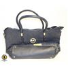 Image 1 : MICHAEL KORS NAVY BLUE LARGE PURSE-ESTATE