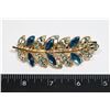 Image 1 : NEW BLUE RHINESTONE LEAF FRENCH CLIP HAIR CLIP