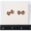 NEW ANTIQUE STYLE STUD BOW EARRINGS