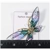 Image 1 : NEW GREEN-BLUE/SPARKLE WING RHINESTONE BUTTERFLY