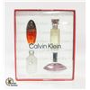 Image 1 : CALVIN KLEIN PERFUME 4 BOTTLE GIFT SET