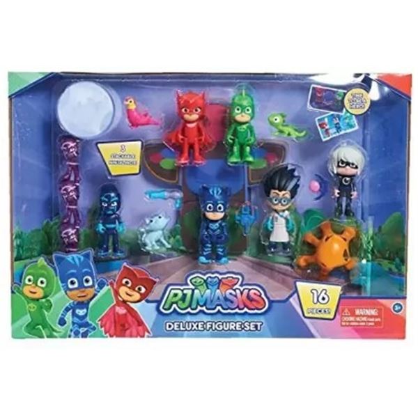 NEW PJ MASKS DELUXE FIGURE SET 16PCS